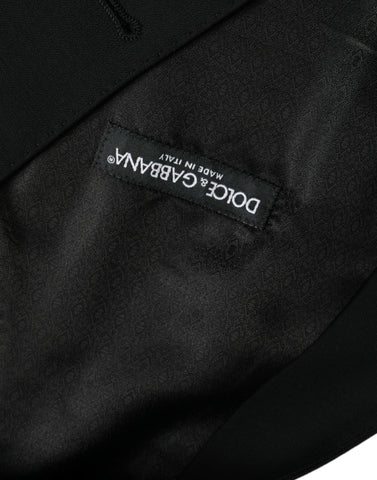 Black Wool Waistcoat Dress Formal Vest