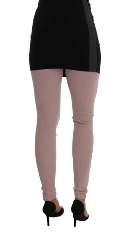 Pink Stretch Waist Tights Stockings