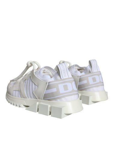 White Mesh Sorrento Trekking Sneakers Shoes