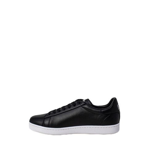 Black And White Polyethylene Low Top Sneakers
