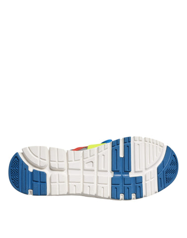 Wielokolorowe skórzane zamszowe niskie trampki