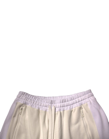 Beżowe bawełniane męskie szorty bermudy cargo