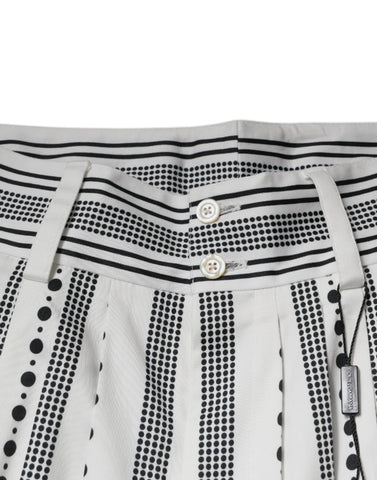 White Straight Formal Dress Pants