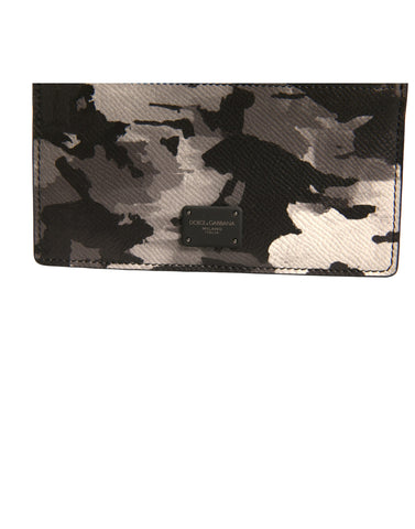 Multicolor Camouflage Logo Plaque Coin Purse Wallet