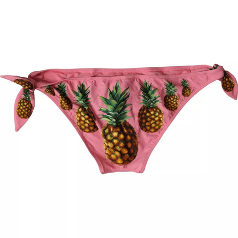 Pink Pineapple Swimsuit Bikini Bottom Swimwear