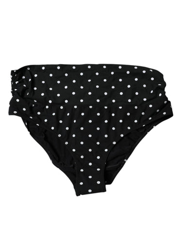 Black Polka Dot Swimsuit Bikini Bottom Swimwear