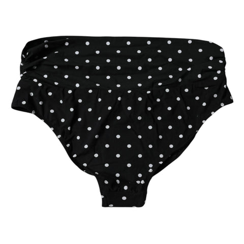 Black Polka Dot Swimsuit Bikini Bottom Swimwear