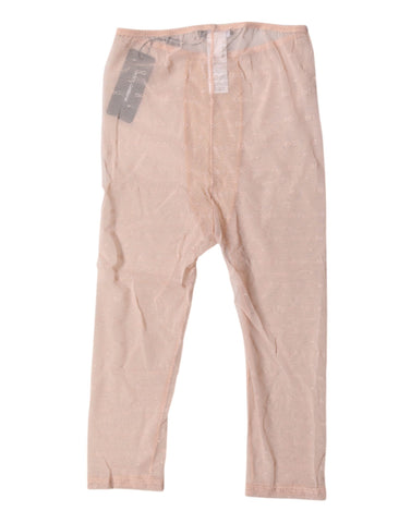 Beige Logo Lace Lingerie Cropped Tights Underwear