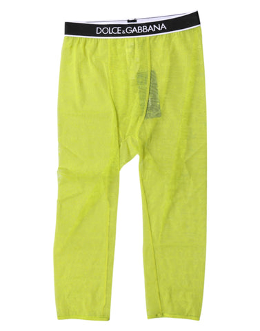 Green DG Logo Nylon Cropped Tights Underwear