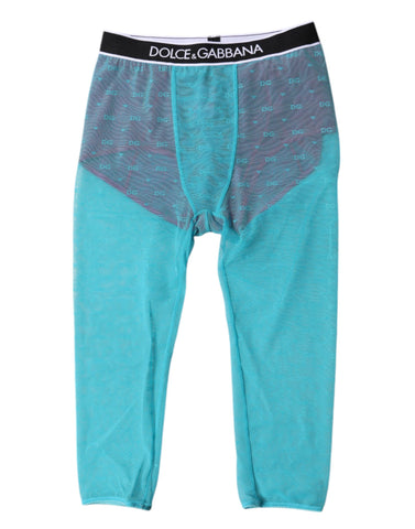 Blue Fuchsia Logo Lingerie Cropped Underwear