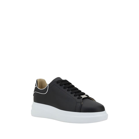 Black Rubber Low Top Sneakers