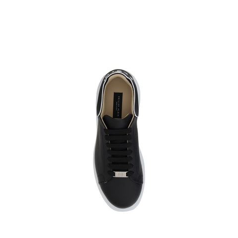 Black Rubber Low Top Sneakers