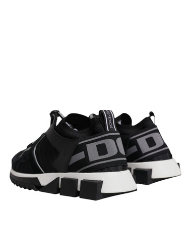 Black Mesh Sorrento Trekking Sneakers Shoes