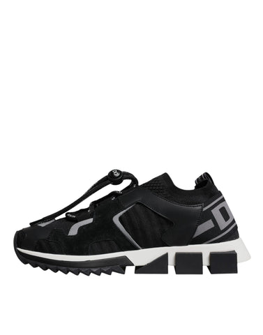 Black Mesh Sorrento Trekking Sneakers Shoes