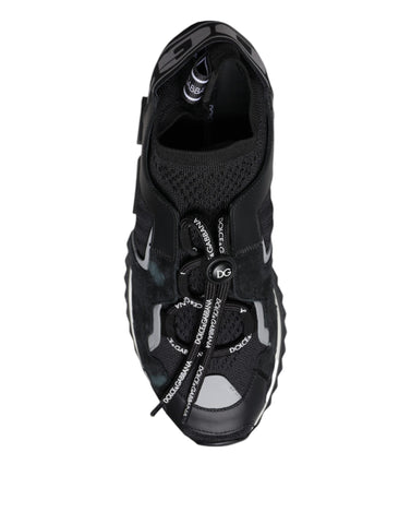 Black Mesh Sorrento Trekking Sneakers Shoes