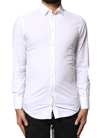 White GOLD Cotton Long Sleeves Dress Shirt