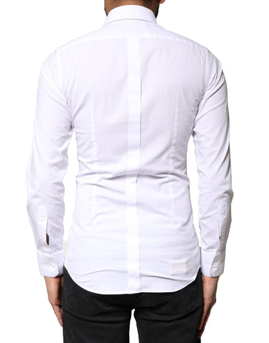 White GOLD Cotton Long Sleeves Dress Shirt