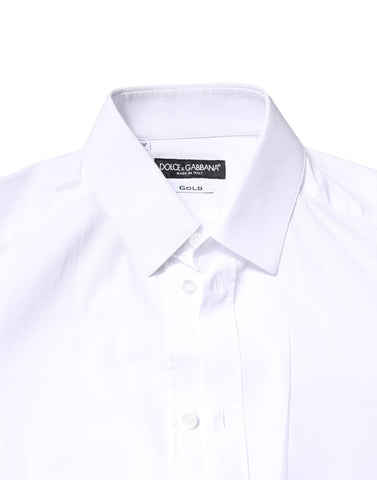 White GOLD Cotton Long Sleeves Dress Shirt
