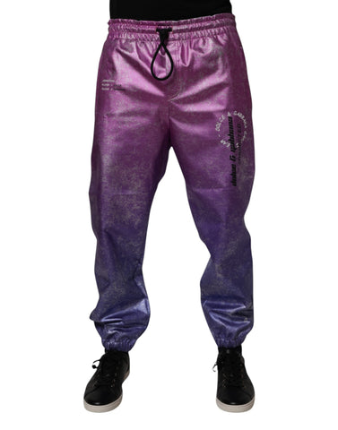Pink Purple Two Tone Jogger Sweatpants Pants