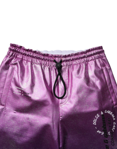 Pink Purple Two Tone Jogger Sweatpants Pants