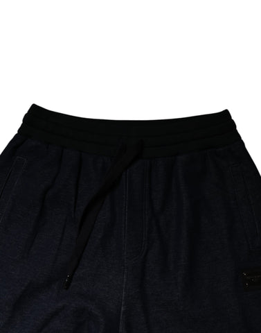 Black Jacquard Jogger Men Sweatpants Pants