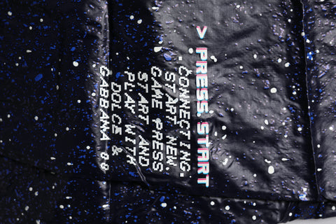 Dark Blue DG Game Print Cotton Jogger Pants