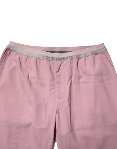Pink Cotton Stretch Chino Pants