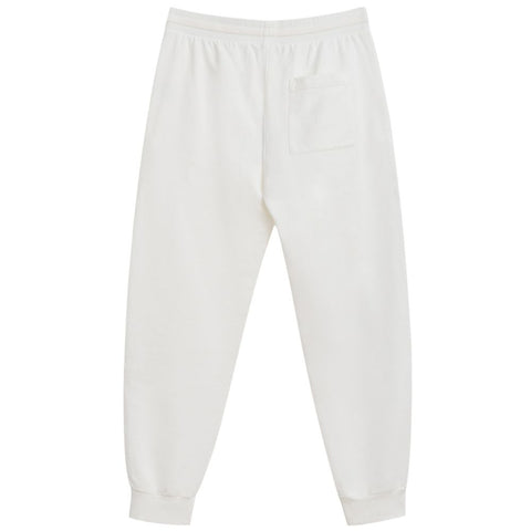 White Cotton Athletic Pants
