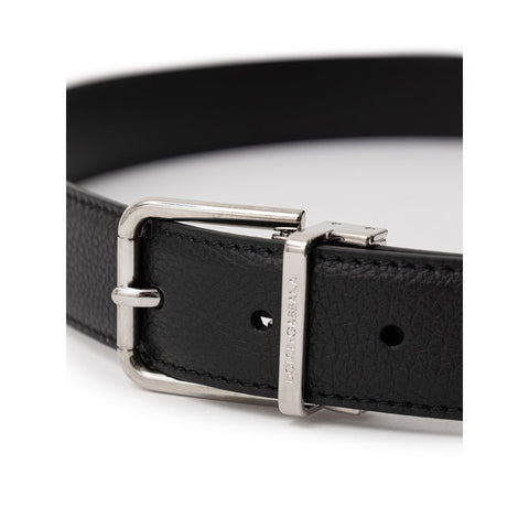 Black Leather Regular Belt