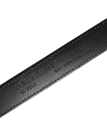 Green Ostrich Leather Silver Metal Buckle Belt