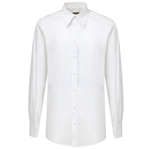 White Cotton Dress Shirt