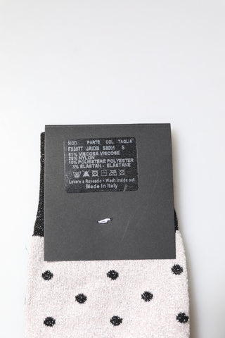 Gray Viscose Stretch Dotted Socks