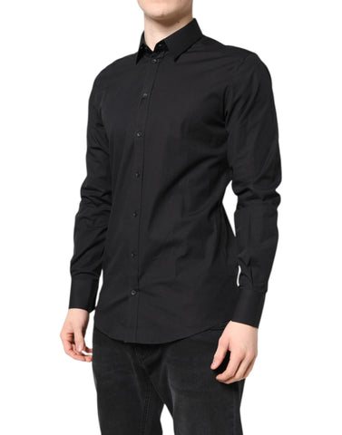 Black GOLD Cotton Dress Formal Shirt