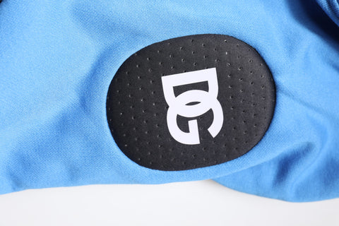 Blue Cotton Hooded Men Sportswear Vest Sweater