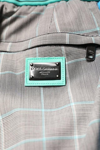 Wielokolorowe bawełniane spodnie dresowe męskie typu jogger