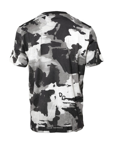 Multicolor Camouflage Crew Neck T-shirt