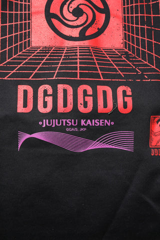 Black Cotton Graphic Print Crew Neck T-shirt