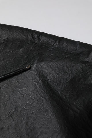 Black Cotton Short Sleeves V-neck T-shirt