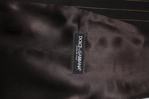 Black Stripes Wool Formal Men Waistcoat Vest