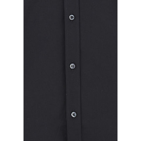 Black Elastane Dress Shirt