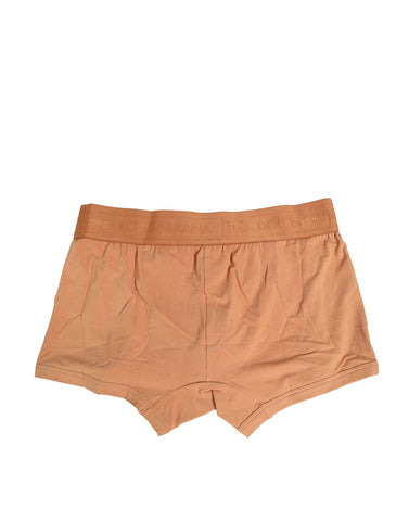 Brown Cotton Stretch Regular Boxer Underwear