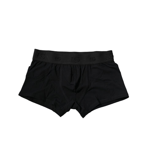 Black Cotton Stretch Regular Boxer Underwear