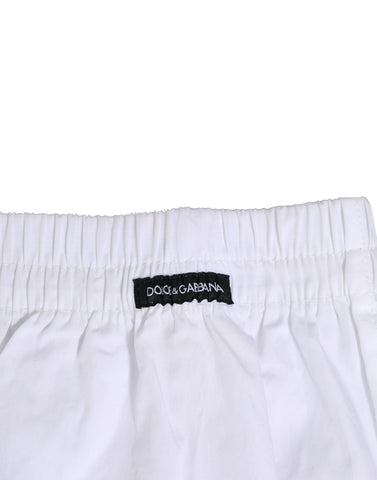 White Cotton Regular Boxer Shorts Underwear
