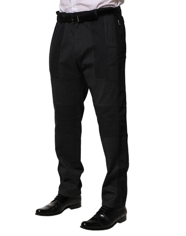 Black Cotton Dress Slim Formal Pants