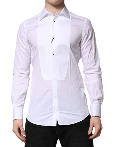 White GOLD Crown Cotton Dress Formal Shirt