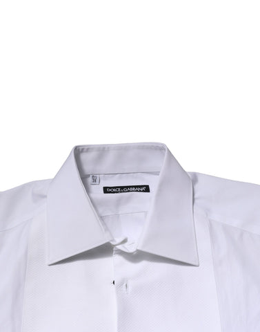 White GOLD Crown Cotton Dress Formal Shirt