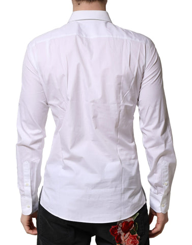 White Poplin Cotton Formal Men Dress Shirt