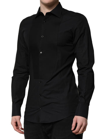 Black GOLD Long Sleeves Dress Formal Shirt