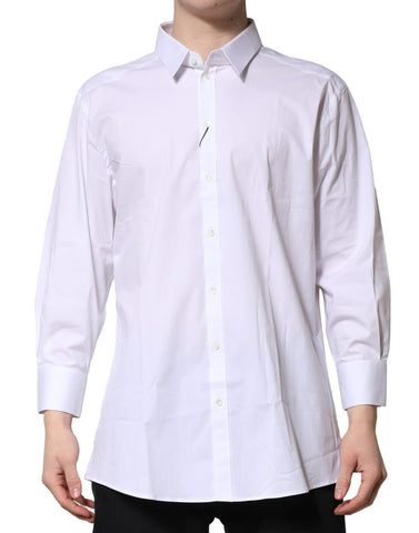 White GOLD Long Sleeves Dress Formal Shirt