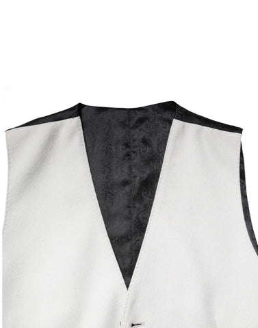 Gray Wool Dress Formal Men Waistcoat Vest